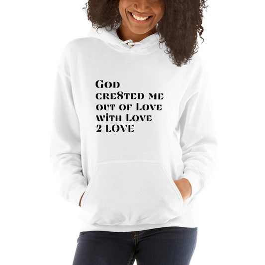 Christian apparel, Christian hoodie, white, frontal view