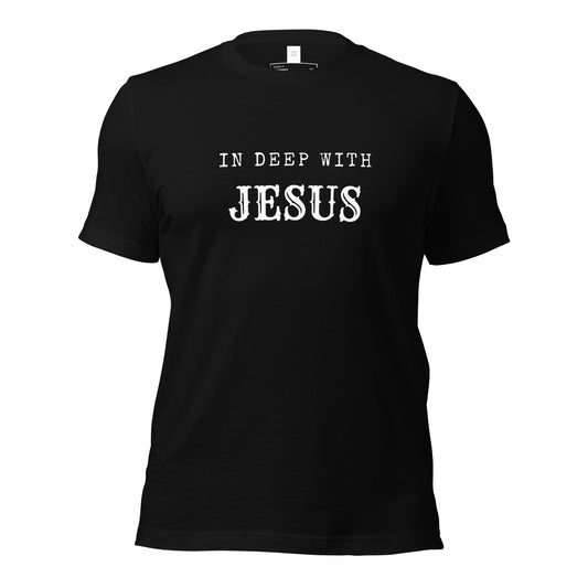 Christian apparel, Christian T-shirt, black, front graphic design