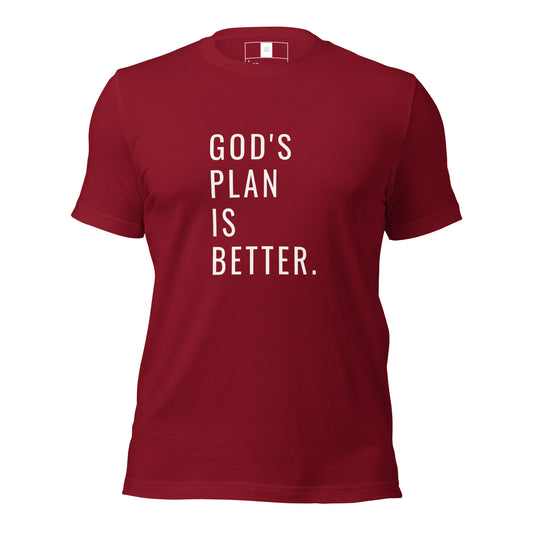 Christian Tee Shirt, red, front view, graphic design